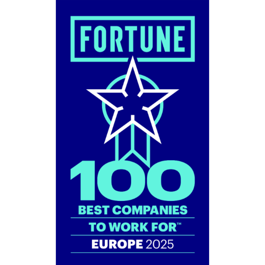 Logo 100 best compagnies to work for Europe 202(