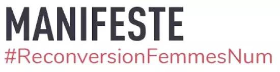 Logo manifeste pour la reconversion des femmes dans le numérique